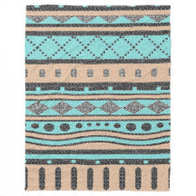 Persikor och turkos-stammen Mönster