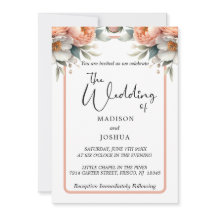 Persikor och vit Blommigt