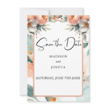 Persikor och vit Blommigt