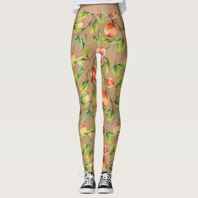 Persikor på trädet leggings (Framsida)