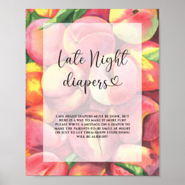 Persikor - Sent nattblöjspel Poster