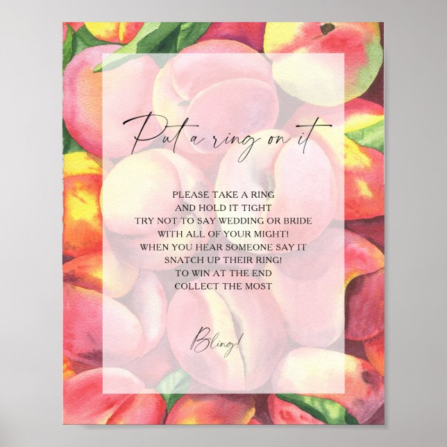 Persikor - vår satte ring på spel poster (Framsidan)