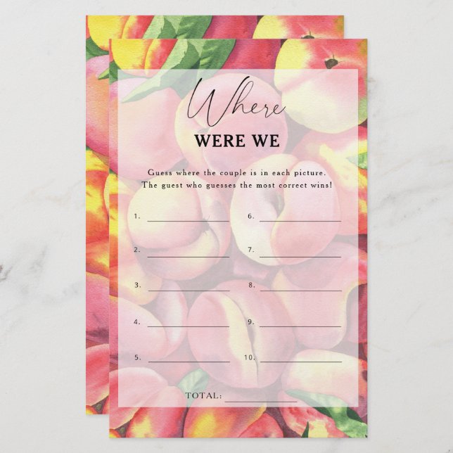 Persikor - Var var vi i möhippan? (Fram/baksida)