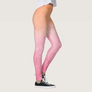Persikor vattenfärg Leggings