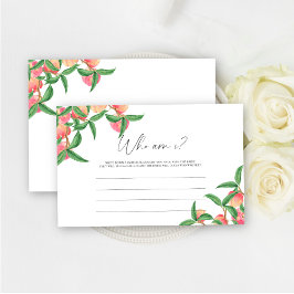 Persikor - Vem är jag möhippa-spel? Brevpapper