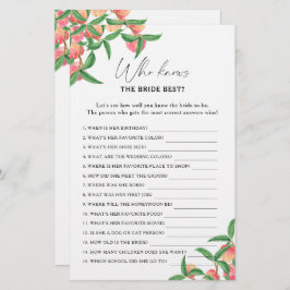 Persikor - Vem känner till det briljanta bästa spe