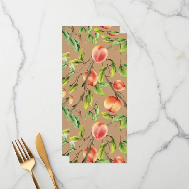 Persikor vid träd meny (Fram/Back In Situ)