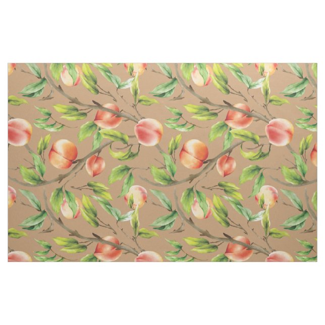 Persikor vid träd tyg (Fat Quarter)
