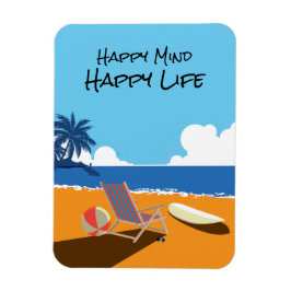 Persikoscen, Surfa board, stol, hav Magnet