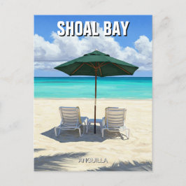 Persikostolar i Shoal Bay Anguilla Travel Vykort