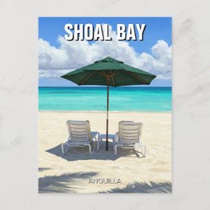 Persikostolar i Shoal Bay Anguilla Travel Vykort