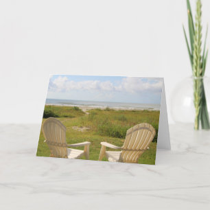 Persikostolar på Galveston Island Greeting Card Kort