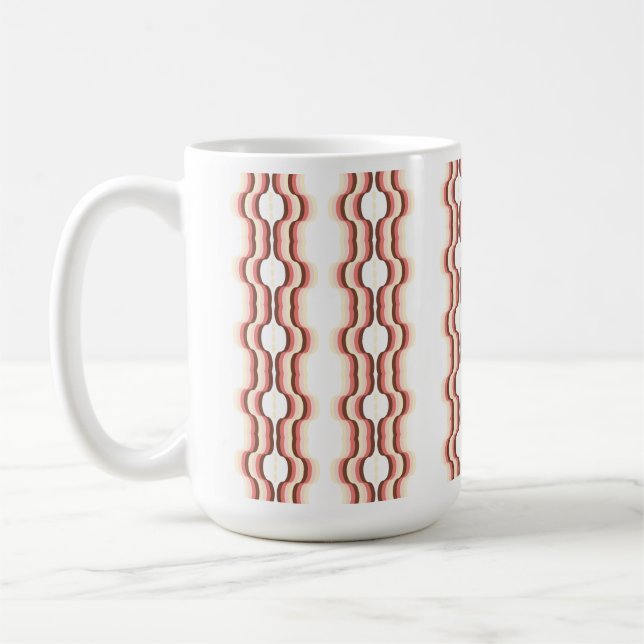 Persikovågssymmetri Kaffemugg (Vänster)