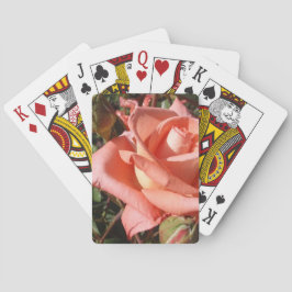 Persikrosa Ros Spel Kort