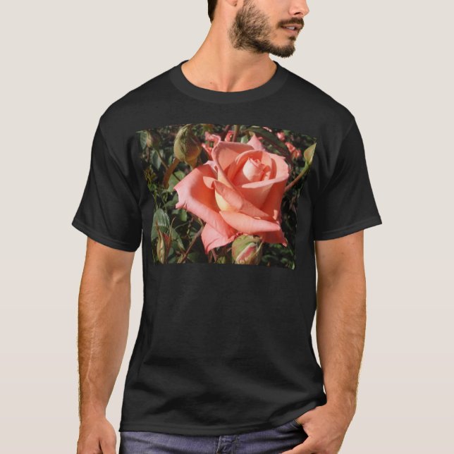 Persikrosa Ros Tee Shirt (Framsida)