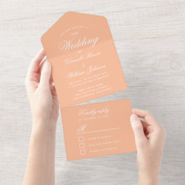 Persilja Bröllop Elegant Skript Modern Färg RSVP