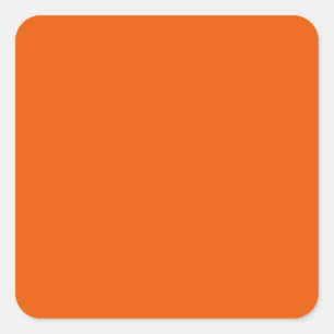 Persimmon Orange EC5800 Färg, alternativ för att l Fyrkantigt Klistermärke