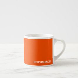 Persimmon red färg namn espressomugg