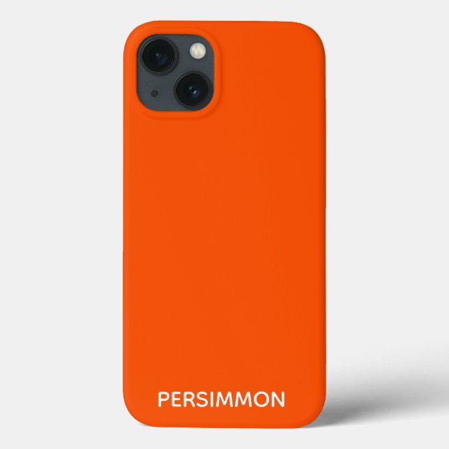 Persimmon red färg namn Fodral-Mate iphone case (Baksida)