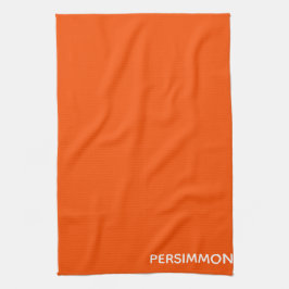 Persimmon red färg namn kökshandduk
