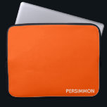 Persimmon red färg namn laptop fodral<br><div class="desc">Persimoner,  eller hajon-frukt,  har en intensiv orange-röd färg.</div>