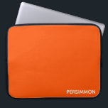 Persimmon red färg namn laptop fodral<br><div class="desc">Persimoner,  eller hajon-frukt,  har en intensiv orange-röd färg.</div>