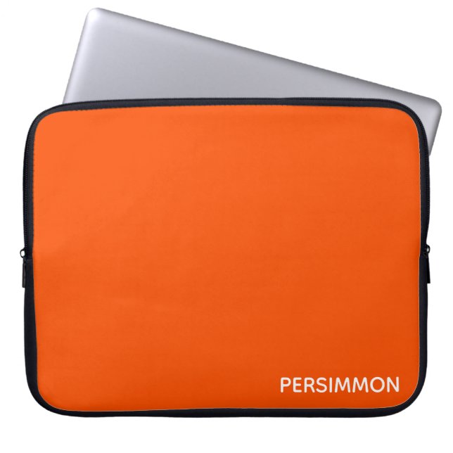 Persimmon red färg namn laptop fodral (Framsidan)
