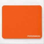 Persimmon red färg namn musmatta<br><div class="desc">Persimoner, eller hajon-frukt, har en intensiv orange-röd färg.</div>
