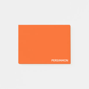 Persimmon red färg namn post-it block