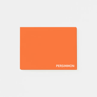 Persimmon red färg namn post-it block