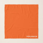 Persimmon red färg namn sjal<br><div class="desc">Persimoner,  eller hajon-frukt,  har en intensiv orange-röd färg.</div>