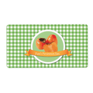 Persimmon Sylt Canning Label Fraktsedel