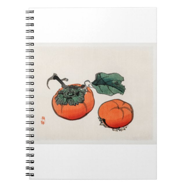Persimmons by Kōno Bairei (1844-1895) Anteckningsbok (Framsidan)
