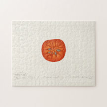 Persimon (Diospyros) - Färgmålning på frukt