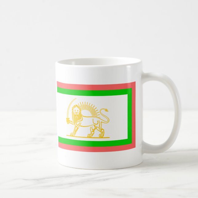 Persisk flagga (1906) kaffemugg (Höger)