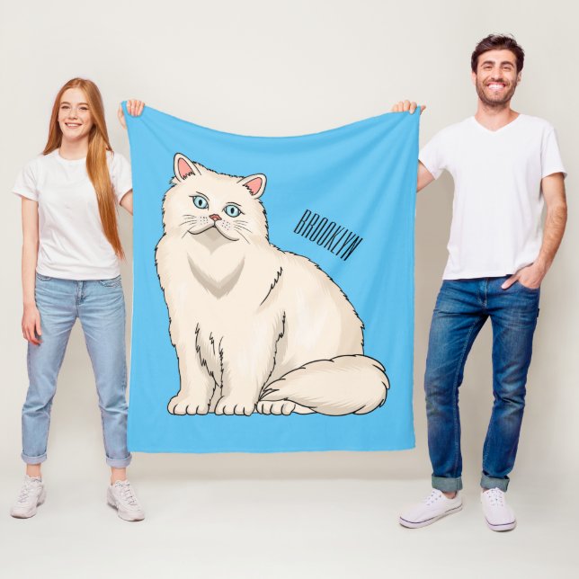 Persisk illustration av kattens tecknad fleecefilt (På plats)