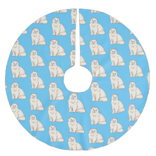 Persisk illustration av kattens tecknad julgransmatta borstad polyester