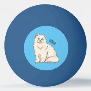 Persisk illustration av kattens tecknad pingisboll
