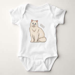 Persisk illustration av kattens tecknad t shirt