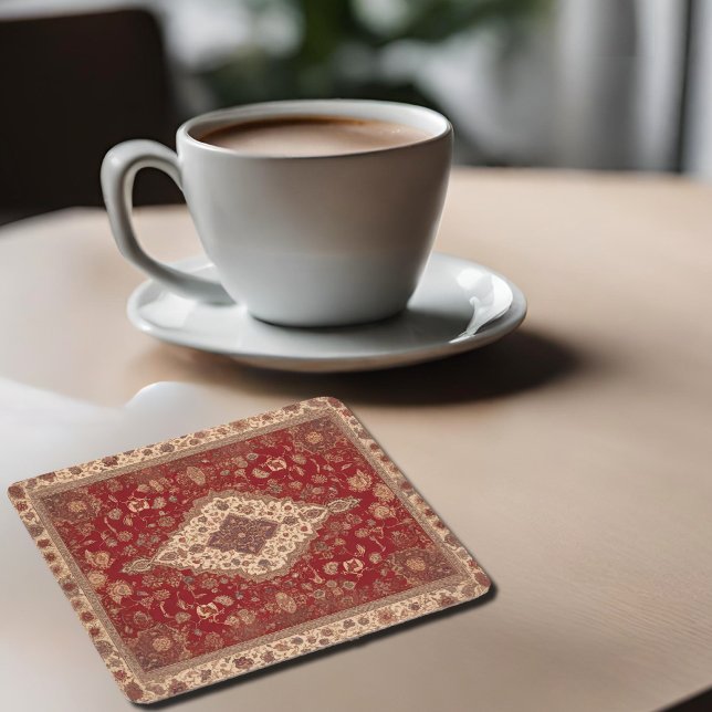 Persisk kartrattdesign underlägg papper kvadrat (Skapare uppladdad)