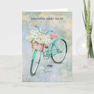 Persisk katt i daisy basket som tänker på dig kort