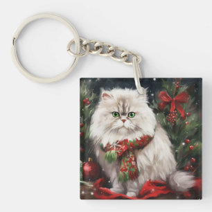 Persisk katt i Snö jul