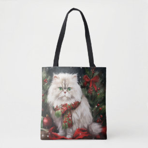 Persisk katt i Snö jul Tygkasse