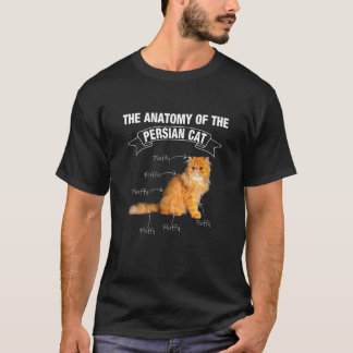 Persisk katt, persisk katatatomi t shirt