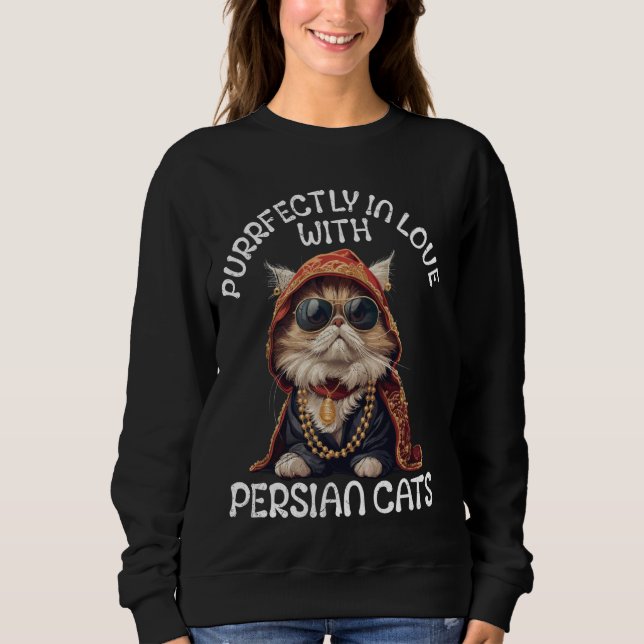 Persisk Katt PURAKTIVT I KÄRLEK MED PERSIAN CATS F T Shirt (Framsida)