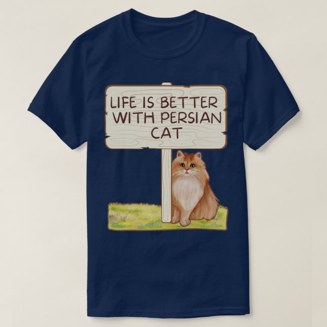 persisk katt t shirt (Design framsida)
