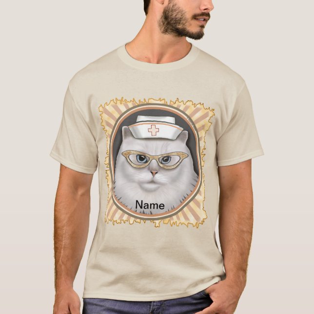 Persisk kattsköterska t shirt (Framsida)