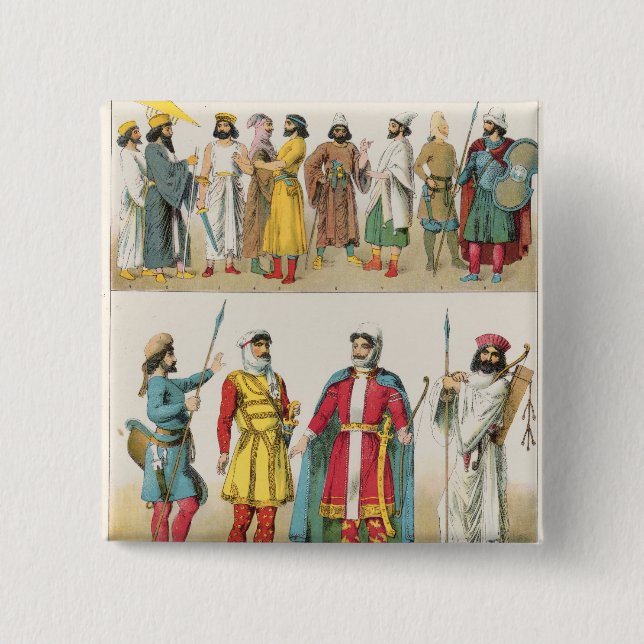 Persisk klänning, från "Trachten der Voelker", Knapp (Framsida)