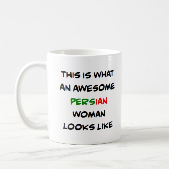 persisk kvinna, awesome kaffemugg (Vänster)