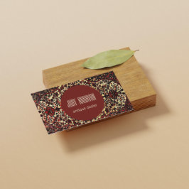 Persisk matte-utseende - antikhandlare visitkort